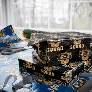 Groundhog Squad Wrapping Paper Roll Cute Woodchuck Happy Groundhog Day TS02 Black Print Your Wear