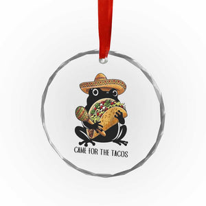 Grumpy Frog Cinco De Mayo Crystal Glass Ornament Came For The Tacos TS12 Print Your Wear
