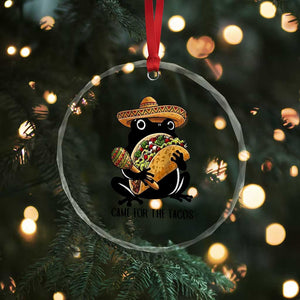 Grumpy Frog Cinco De Mayo Crystal Glass Ornament Came For The Tacos TS12 Print Your Wear