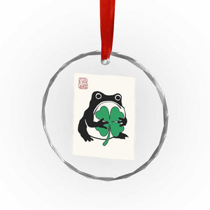Grumpy Frog Japanese Crystal Glass Ornament St Patricks Day Gift TS12 Print Your Wear