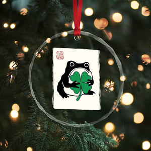 Grumpy Frog Japanese Crystal Glass Ornament St Patricks Day Gift TS12 Print Your Wear