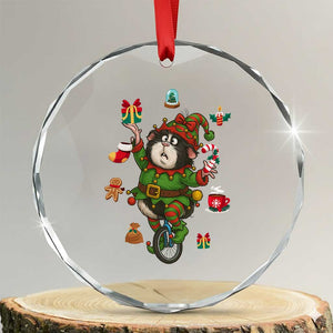 Guinea Pig Master Juggler Crystal Glass Ornament Funny Christmas Cavy Lover Gift TS12 Transparent Glass 3'' Circle Print Your Wear