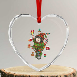 Guinea Pig Master Juggler Heart Crystal Glass Ornament Funny Christmas Cavy Lover Gift TS12 Transparent Glass 3'' Heart Print Your Wear