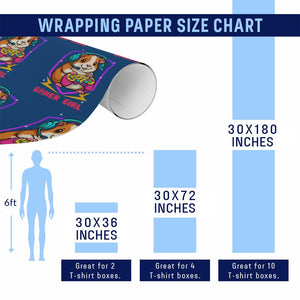 Guinea Pig Video Game Rodent Lover Wrapping Paper Roll Funny Gamers Girl Gift TS12 Print Your Wear