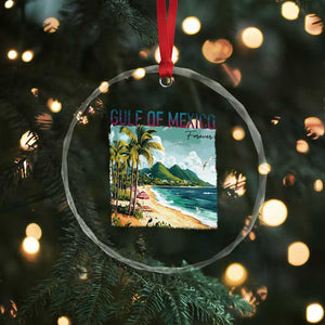 Gulf of Mexico Forever Crystal Glass Ornament Retro Beach TS02 Print Your Wear