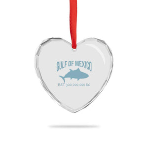 Gulf of Mexico Heart Crystal Glass Ornament Est 300,000,000 BC Funny Tuna TS02 Print Your Wear