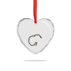 Gulf of Mexico Heart Crystal Glass Ornament Golfo De Mexico Historic Map 1672 TS02 Print Your Wear