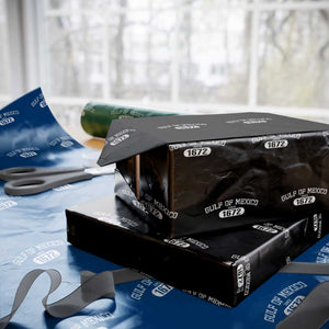 Gulf of Mexico Since 1672 Wrapping Paper Roll Golfo de Mexico Classic TS02 Black Print Your Wear