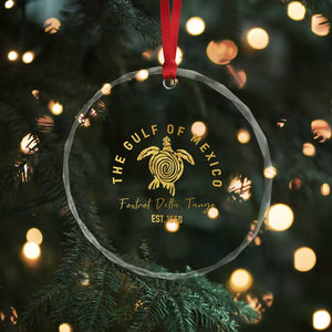 Gulf Of Mexico Turtle Crystal Glass Ornament Foxtrots Deltas Tangos TS02 Print Your Wear
