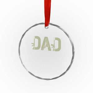 Gun Lover Dad Crystal Glass Ornament Funny Hunter Dad Fathers Day Gift TS12 Print Your Wear