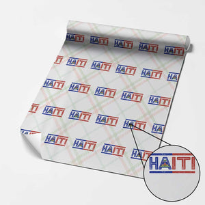 Haiti Flag Wrapping Paper Roll Vintage Haitian Pride Ayiti Roots