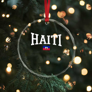 Haiti Haitian Flag Caribbean Souvenir Crystal Glass Ornament Vintage Varsity Sports TS10 Print Your Wear