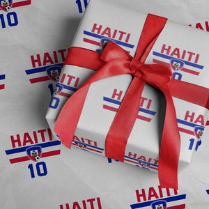 Haiti Haitian Flag Wrapping Paper Roll Proud Haitienne Cheer Country Favorite Spirit Game Caribbean Souvenir