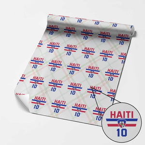 Haiti Haitian Flag Wrapping Paper Roll Proud Haitienne Cheer Country Favorite Spirit Game Caribbean Souvenir