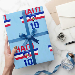 Haiti Haitian Flag Wrapping Paper Roll Proud Haitienne Cheer Country Favorite Spirit Game Caribbean Souvenir
