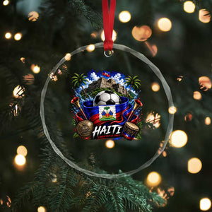 Haiti Soccer 2026 Crystal Glass Ornament Haitian Flag Caribbean Football Fan TS10 Print Your Wear