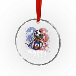 Haiti Soccer 2026 Crystal Glass Ornament World Football Fan Haitian Pride Ayiti TS10 Print Your Wear