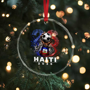 Haiti Soccer 2026 Crystal Glass Ornament World Football Fan Haitian Pride Ayiti TS10 Print Your Wear