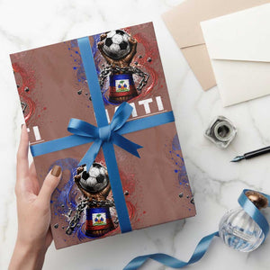 Haiti Soccer 2026 Wrapping Paper Roll World Football Fan Haitian Pride Ayiti TS10 Mocha Print Your Wear