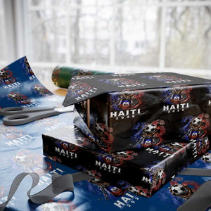 Haiti Soccer 2026 Wrapping Paper Roll World Football Fan Haitian Pride Ayiti