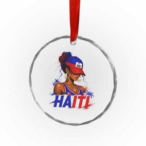 Haitian Princess Crystal Glass Ornament Haiti Flag Haitienne Melanin Black Girls TS10 Print Your Wear