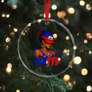 Haitian Princess Crystal Glass Ornament Haiti Flag Haitienne Melanin Black Girls TS10 Print Your Wear