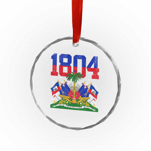 Haitian Revolution 1804 Crystal Glass Ornament Haiti Flag Independence Day Haitian Graphic TS10 Print Your Wear