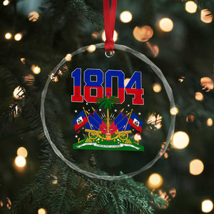 Haitian Revolution 1804 Crystal Glass Ornament Haiti Flag Independence Day Haitian Graphic TS10 Print Your Wear