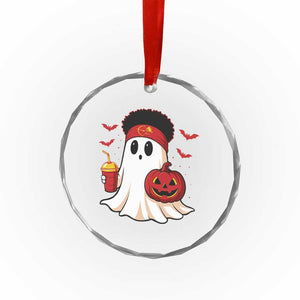 Halloween Chiefs Ghost Crystal Glass Ornament Pumpkin Ghost Costume TS10 Print Your Wear
