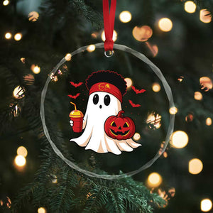 Halloween Chiefs Ghost Crystal Glass Ornament Pumpkin Ghost Costume TS10 Print Your Wear