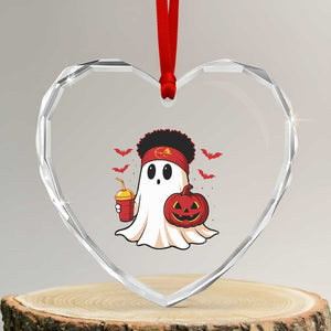 Halloween KC Ghost Heart Crystal Glass Ornament Pumpkin Ghost Costume Football TS10 Transparent Glass 3'' Heart Print Your Wear