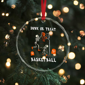 Halloween Skeleton Basketball Crystal Glass Ornament Funny Basketballer Sports Player TS10 Print Your Wear