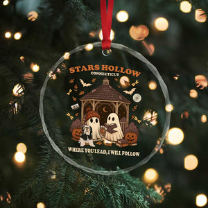 Halloween Stars Hollow Crystal Glass Ornament Retro Book Lover Cute Ghost Fall Pumpkin TS10 Print Your Wear