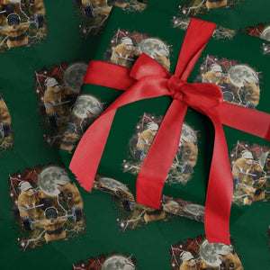 Hamster Deadlift Wrapping Paper Roll Funny Cute Rat Fitness Gym Weightlifting Meme TS10 Green Print Your Wear