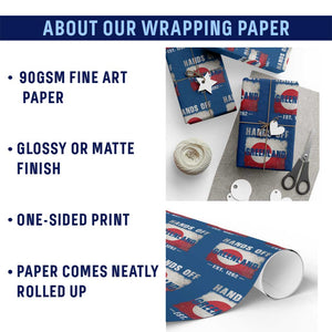 Hands Off Greenland Wrapping Paper Roll Greenland EST 1262 Political Protest TS11 Print Your Wear
