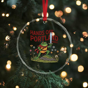 Hands Off Portland Sword Frog Crystal Glass Ornament Freedom Fighters Hero Resist TS02 Print Your Wear