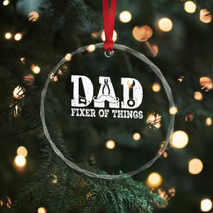 Handyman Dad Fixer Of Everything Crystal Glass Ornament Funny Garage Papa TS12 Print Your Wear