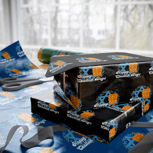 Hanukkah Challah Wrapping Paper Roll Happy Challah Days Star Of David Gift TS12 Black Print Your Wear