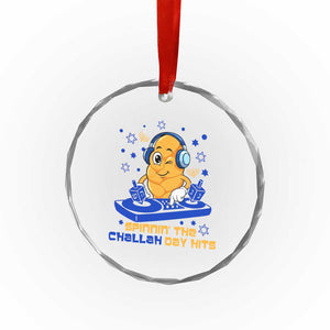 Hanukkah DJ Challah And Dreidel Crystal Glass Ornament Funny Jewish Gift TS12 Print Your Wear