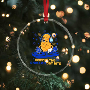 Hanukkah DJ Challah And Dreidel Crystal Glass Ornament Funny Jewish Gift TS12 Print Your Wear