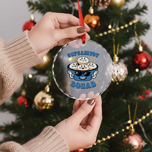 Hanukkah Sufganiyot Squad Crystal Glass Ornament Funny Jelly Donut Jewish Gift TS12 Print Your Wear