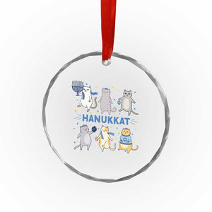 Hanukkat Crystal Glass Ornament Funny Cats Hanukkah Festival Of Lights Gift TS12 Print Your Wear