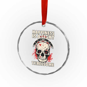 Happiness Is a Tight Threesome Crystal Glass Ornament Gothic Dart Player Gift TS12 Print Your Wear