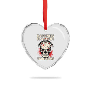 Happiness Is a Tight Threesome Heart Crystal Glass Ornament Gothic Dart Player Gift TS12 Print Your Wear