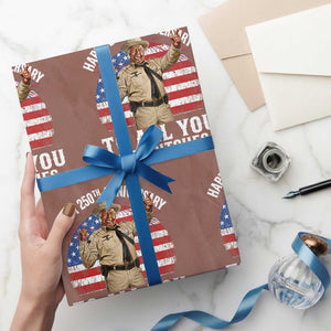 Happy 250th Anniversary To All You Sumbitches Wrapping Paper Roll Funny Smokey Patriotic 70s Movie The Bandit