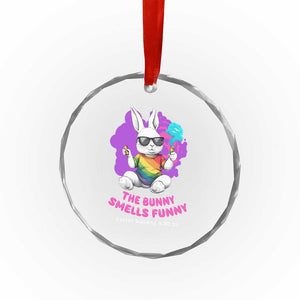 Happy 420 Easter Crystal Glass Ornament The Bunny Smells Funny TS02 Print Your Wear