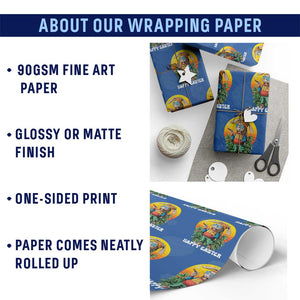 Happy 420 Easter Wrapping Paper Roll Funny Bunny Smoking Weed TS02 Print Your Wear