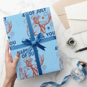Happy 4th Of July To All You Sumbitches Wrapping Paper Roll Funny Independence Day Meme