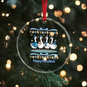 Happy Hanukkah Crystal Glass Ornament Funny Silly Goose Chanukah TS14 Print Your Wear