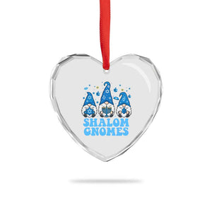 Happy Hanukkah Heart Crystal Glass Ornament Retro Groovy Eight Nights Lights TS10 Print Your Wear